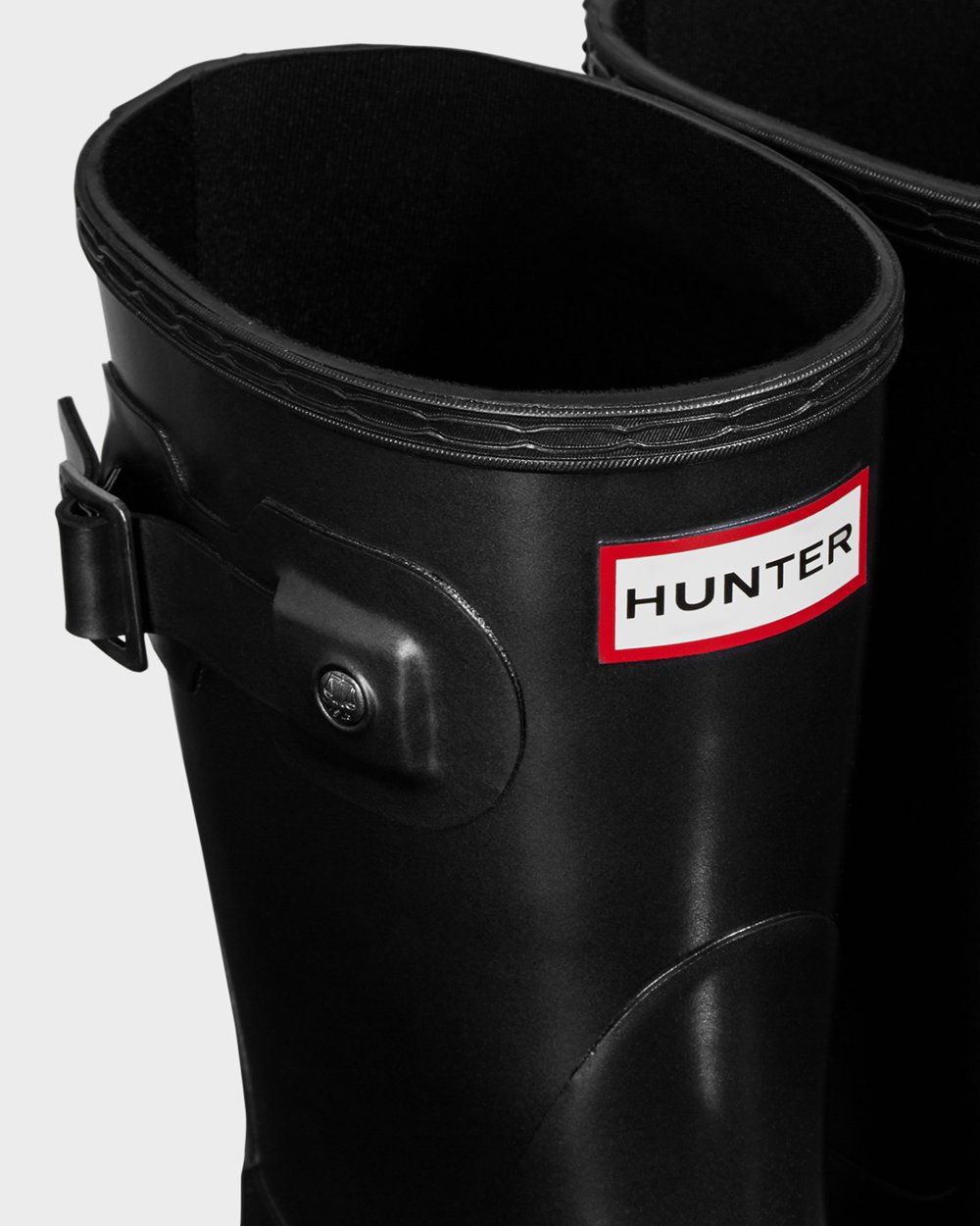 Womens Hunter Short Rain Boots Black - Original Pearlized - 9075842-RW